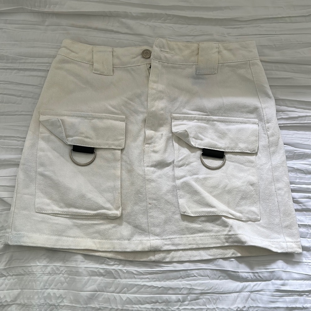 Signatures White Mini Skirt